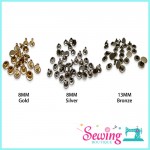 BUTTON - RIVET-METAL-8MM & 13MM